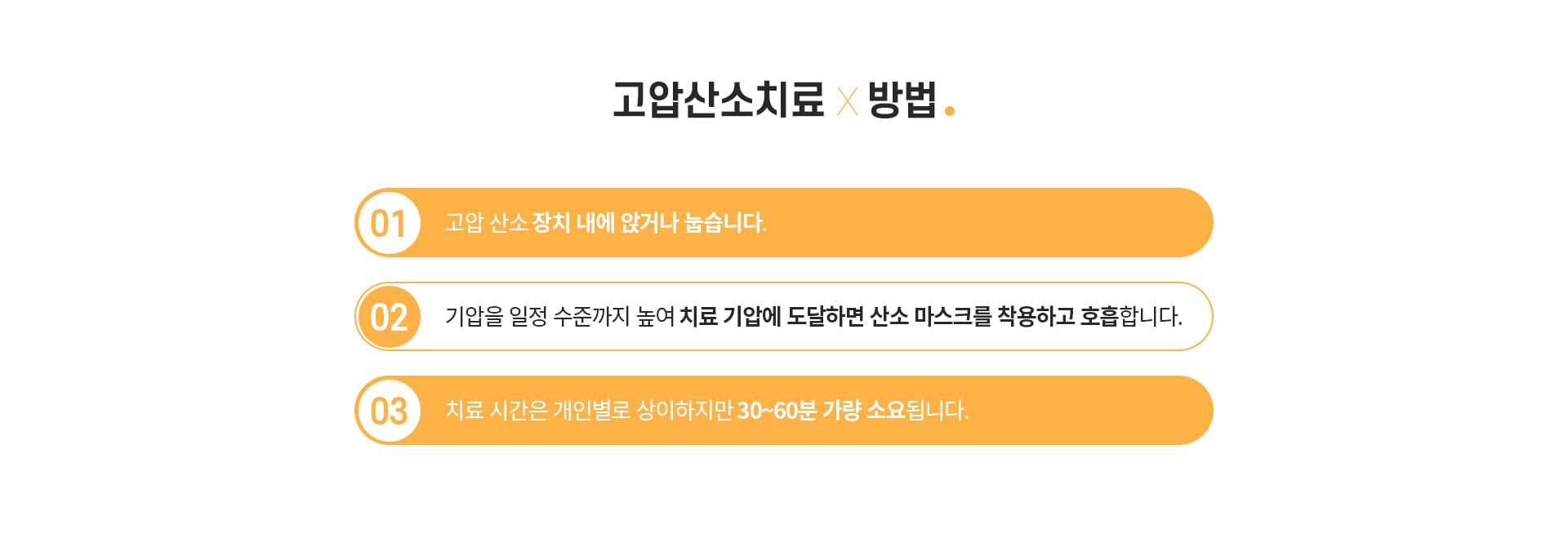 스완 고압산소치료 포인트