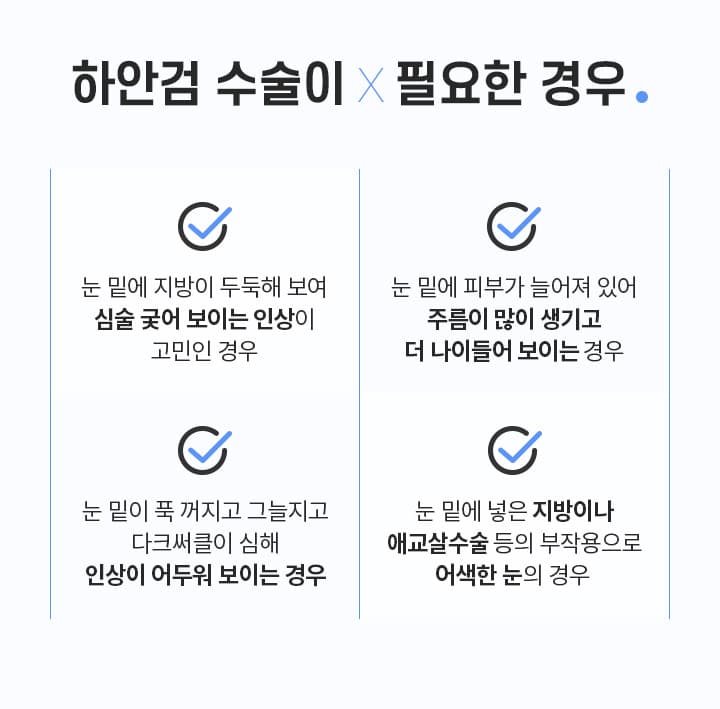 하안검수술이 필요한 경우