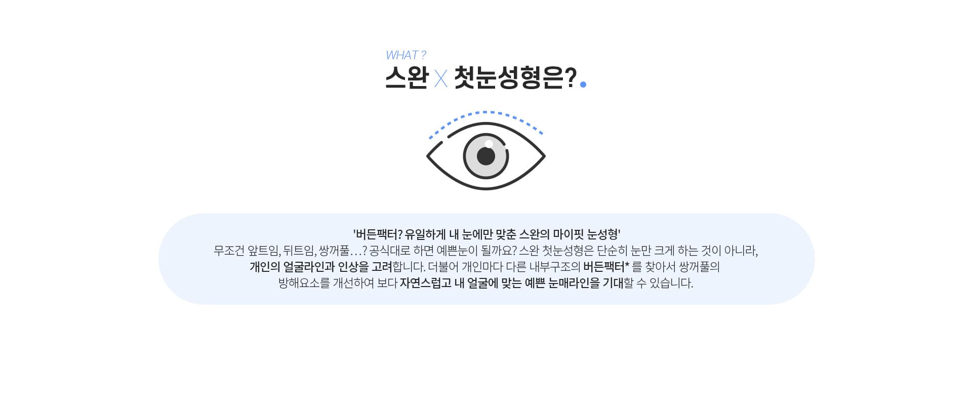스완 첫눈성형은?