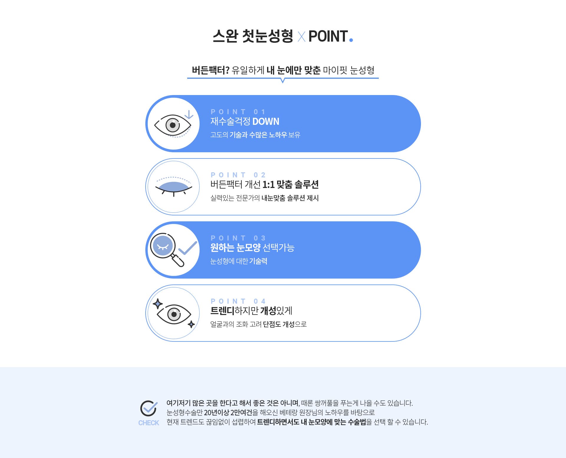 스완 첫눈성형 포인트