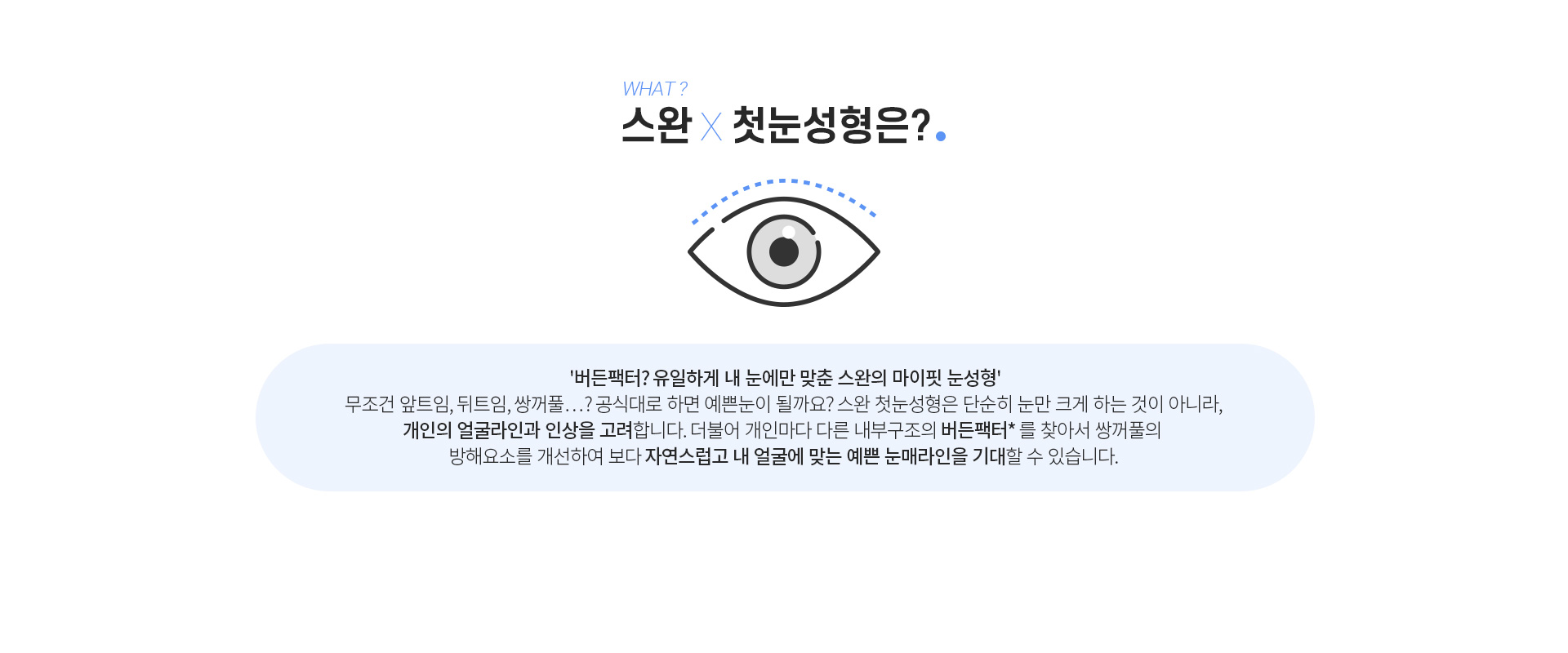 스완 첫눈성형은? 