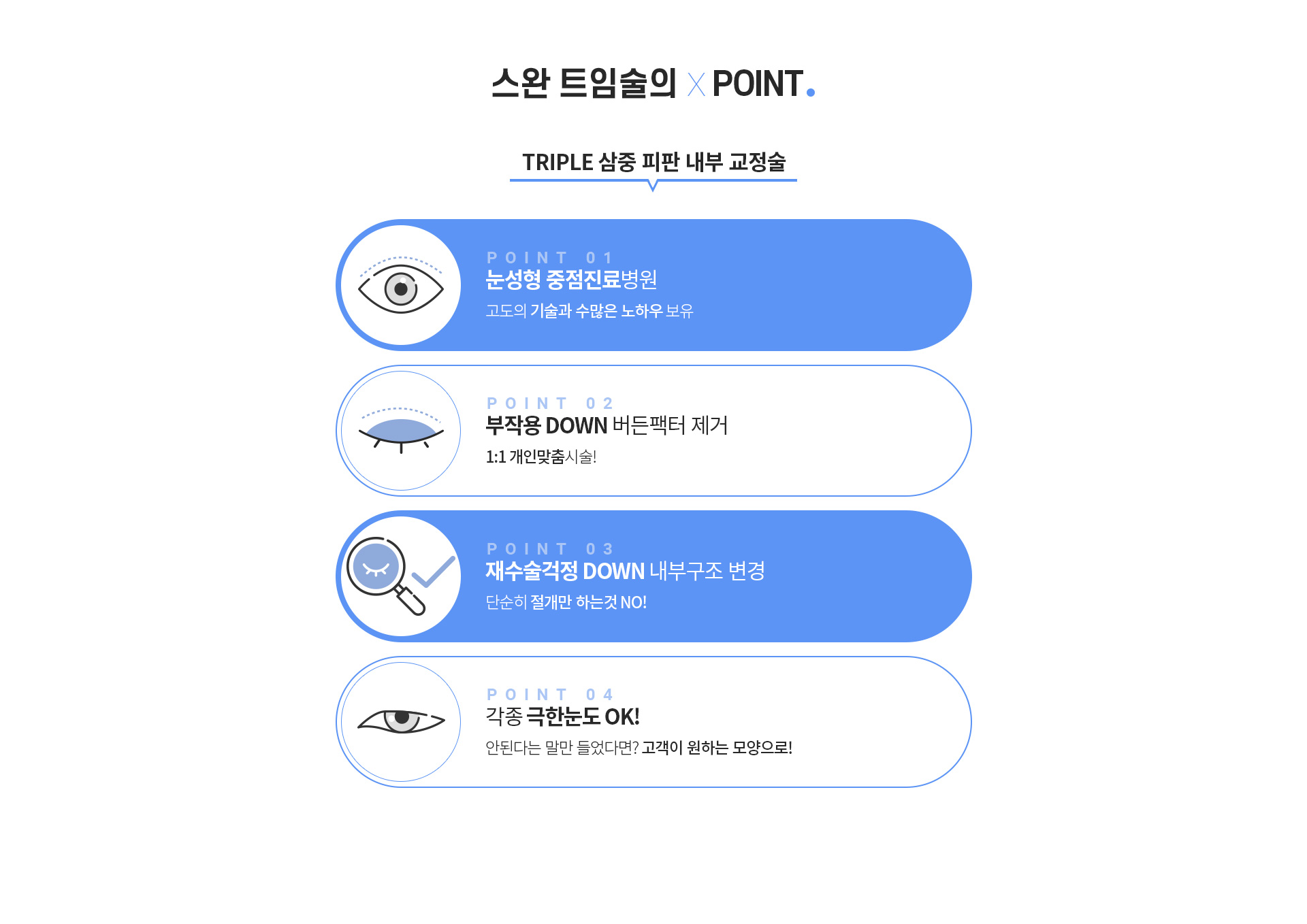 스완 트임술의 포인트 